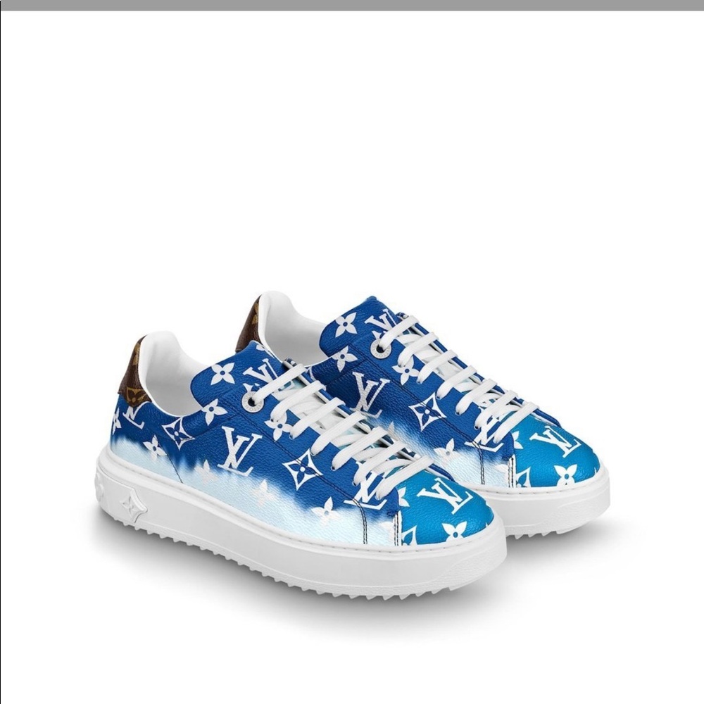 Louis Vuitton blue monogram sneaker